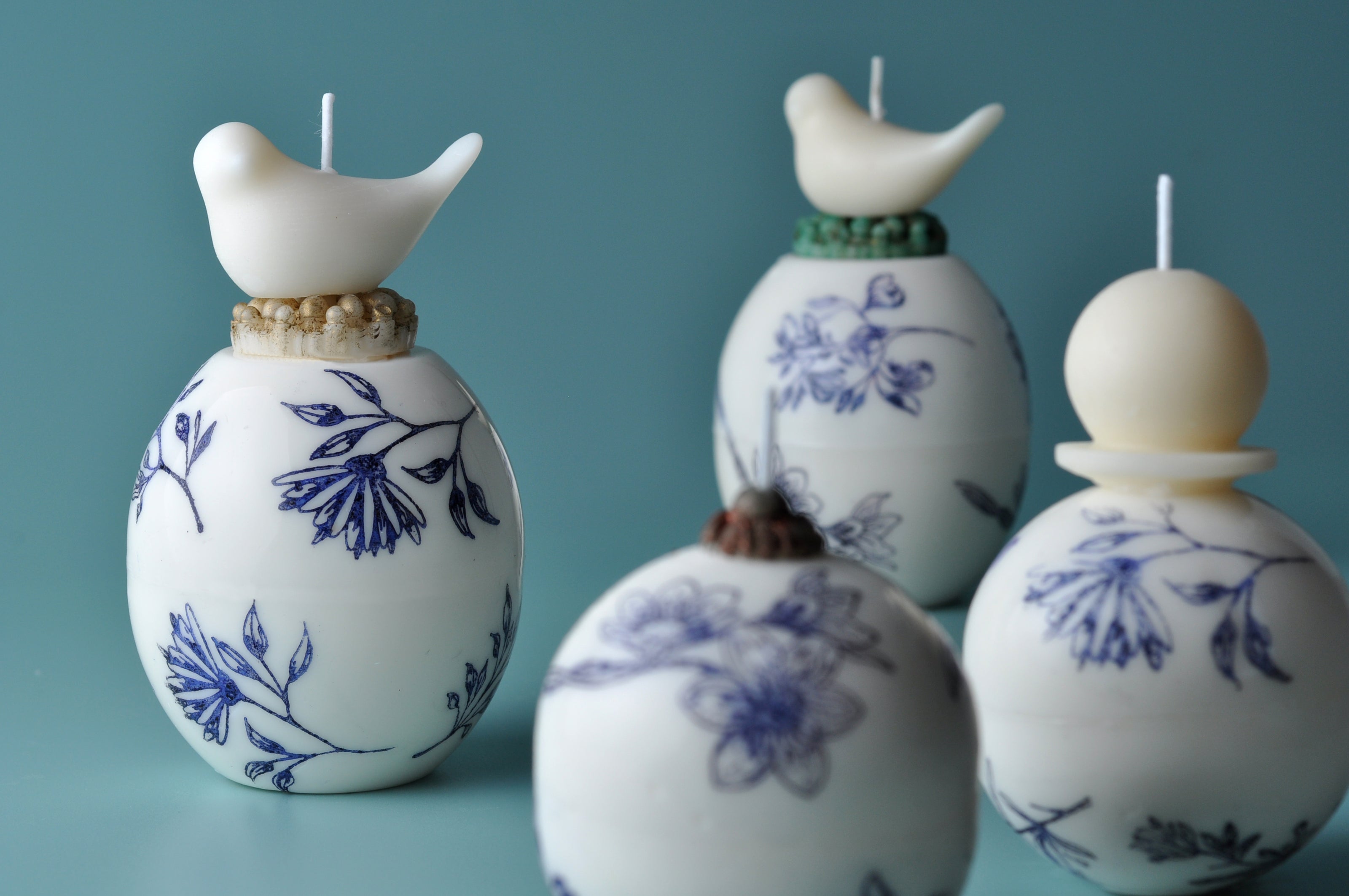 Ceramic Candles in natural waxes - Korean Candle Certificate 