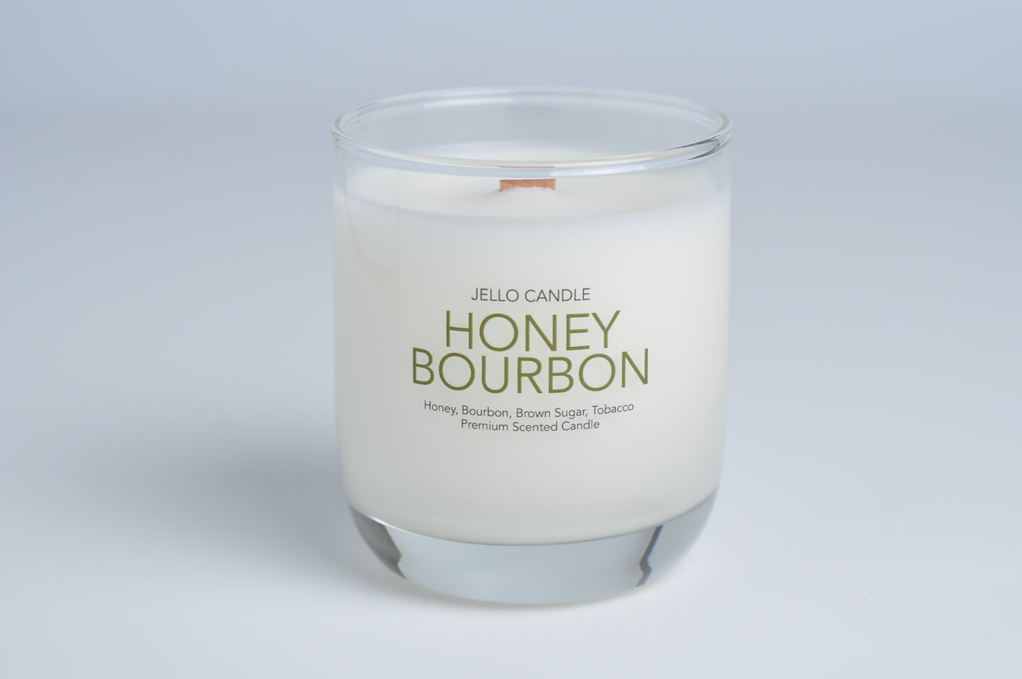 Aroma Container Candle in Honey Bourbon scent, displaying its luxurious design and eco-conscious materials.