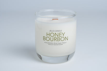 Aroma Container Candle in Honey Bourbon scent, displaying its luxurious design and eco-conscious materials.